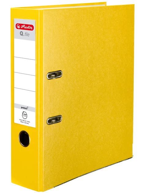 Segregator HERLITZ A4 80mm 8cm Q file żółty 11167442 Cena Opinie