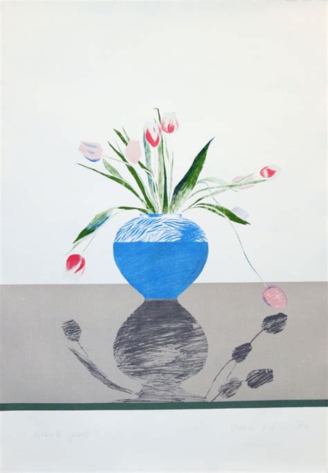 Confront David Hockney Pretty Tulips 1969 Lithograph David Hockney