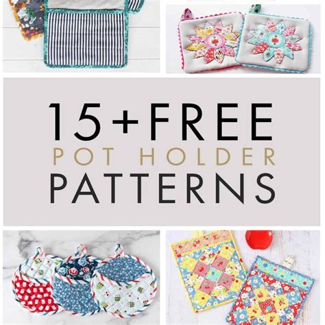 15 Pot Holders To Sew Coral Co