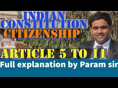 Indian Constitution Citizenship Article To