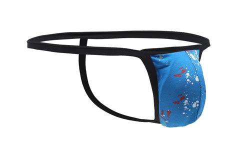 Sexy Gay Underwear Men G Strings Thong Lycra Cotton Panties Man Print Low Rise U Convex Pouch