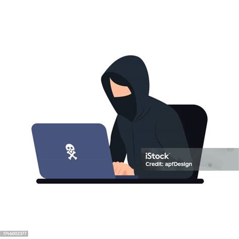 Hacker Dan Penjahat Cyber Mencuri Data Rahasia Dengan Komputer Laptop