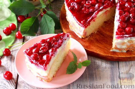Рецепт: Тирольский пирог с вишней на RussianFood.com