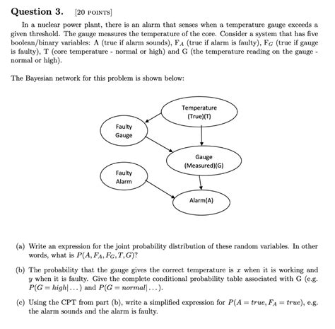 Question Points In A Nuclear Power Plant There Is An Alarm That