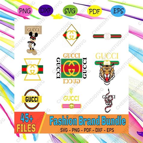 Gucci Bundle Logo Svg Logo Svg Gucci Svg Mickey Gucci Svg Mickey