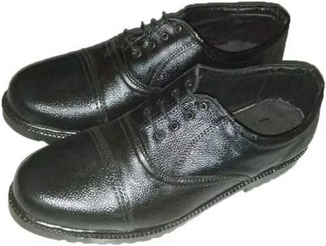 Polyester Security Guard Leather Shoes at ₹ 270/pair in Agra | ID ...