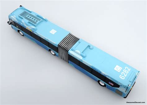 Nfi Xcelsior Xn60 Articulated Transit Bus Laguardia Link Bluewhite