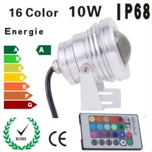 Ip Dc V W Remote Control Rgb Led Underwater Light With Convex Lens