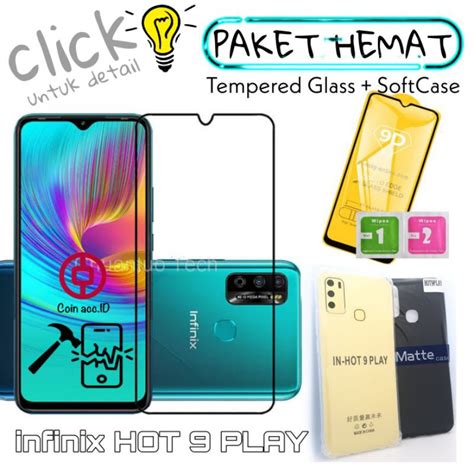 แพคเกจประหยด in INFINIX HOT play TEMPERED GLASS full D