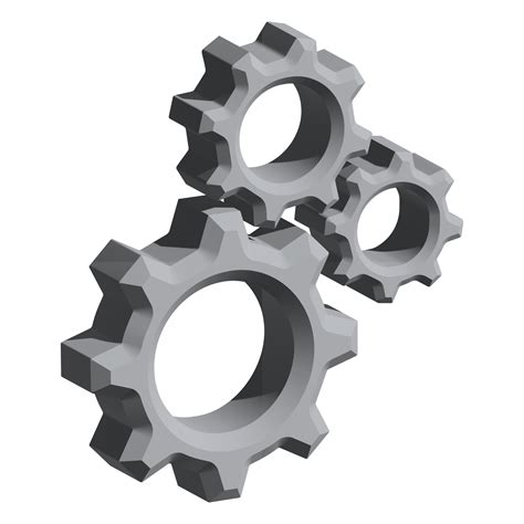 Gear Icon 3d 17339000 Png