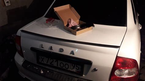 Лип спойлер SAMURAI (вариант 2) — Lada Приора седан, 1,6 л, 2009 года ...