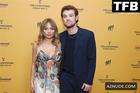 Natalie Alyn Lind Sexy Seen Showing Off Her Hot Tits At The Yellowstone Premiere In New York