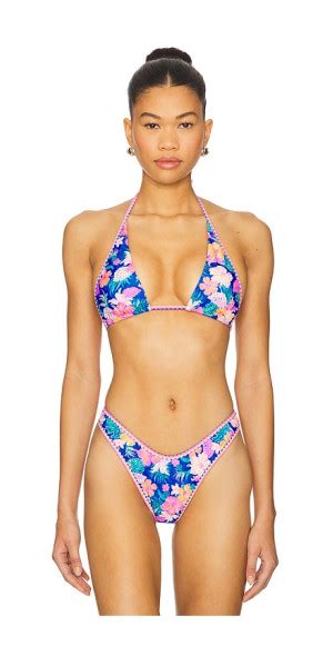 Kulani Kinis Bind Tie Halter Bikini Top