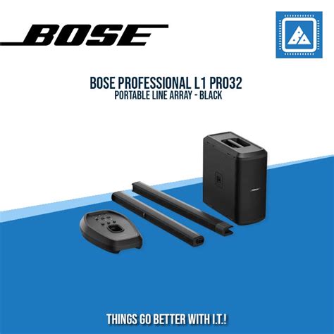 bose professional  pro portable  array black bluearm