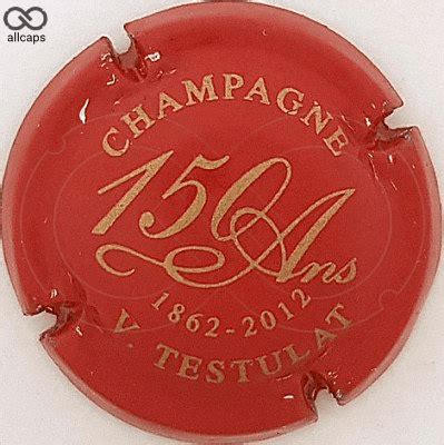 Capsule Rouge Et Or Champagne Testulat Vincent Allcaps