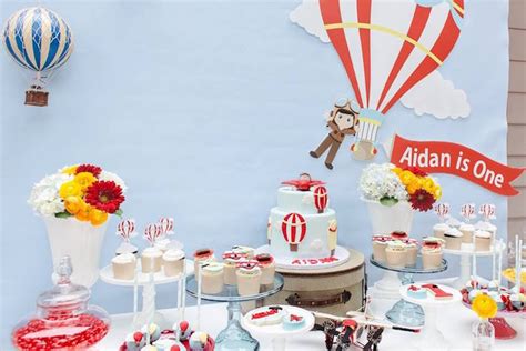 Kara S Party Ideas Aidan S Hot Air Balloon Birthday Kara S Party Ideas