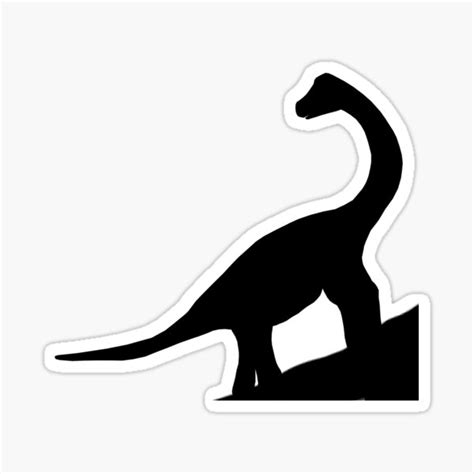 "Sauropod Silhouette" Sticker for Sale by an-open-book | Redbubble