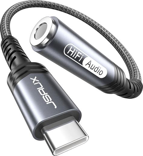 USB Type C to 3.5mm Female Headphone Jack Adapter Audio USB C-3.5MM