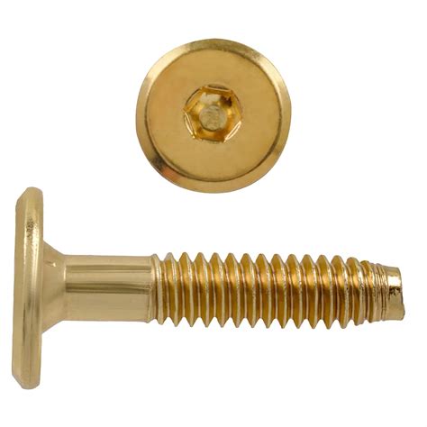 Paulin 1 4 20 X 3 Inch Hex Drive Connector Bolt Brass Plated The Home Depot Canada