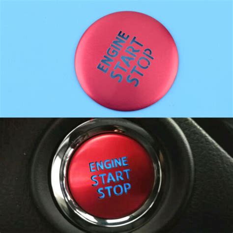 Engine Ignition Start Stop Switch Button Cover Trim Fit For Toyota