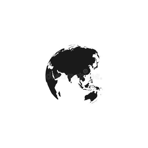 Earth Globe Icon Earth Globe Vector Icon Black Earth Globe Vector