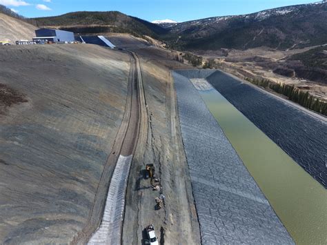 protecting  northern  leachate spillway  concrete canvas