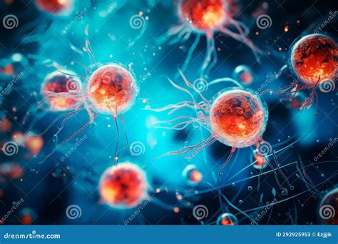 Cellular Division Under Microscope Mitosis The Process Of Cell