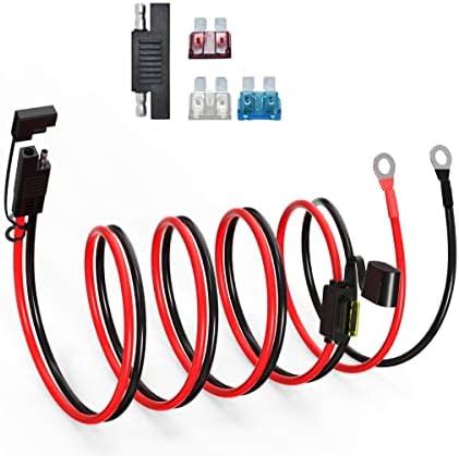 Amazon ELFCULB SAE To O Ring Terminal Harness 12AWG SAE Battery