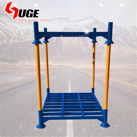 Heavy Post Pallet Portable Pallet Stacking Storage Pipe Foldable Metal