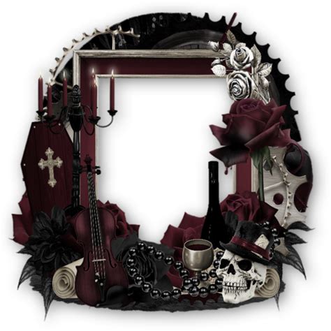 Gothic Frame Enigmatic Motifs Dark Architecture Mysterious Elements Medieval Aesthetic Png