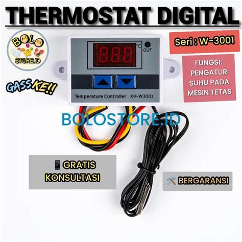 Jual Thermostat Digital AC 220V XH W3001 Termostat Alat Pengatur Suhu