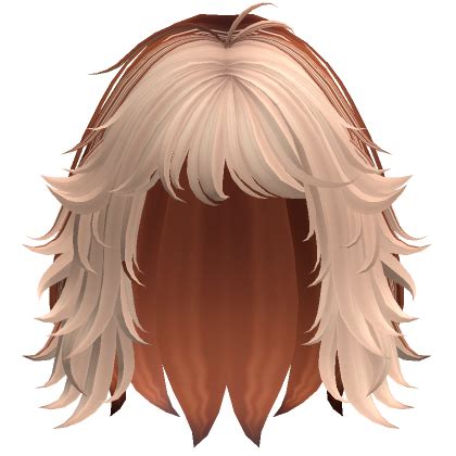 Short Messy Shaggy Wolfcut Ginger Blonde Roblox Item Rolimon S