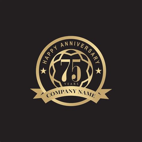 Premium Vector Th Year Celebrating Anniversary Emblem Logo Design