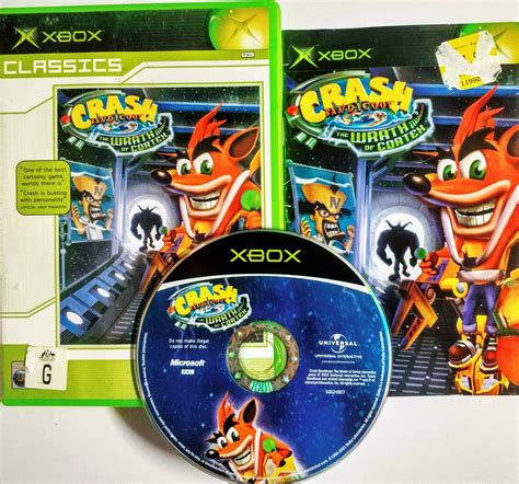 Mint Disc Xbox Original Crash Bandicoot The Wrath Of Cortex Works on ...