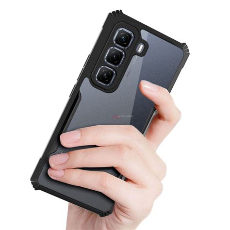 PlusCase For Infinix Hot Pro G Plus Case Air Cushion Hard Clear Shockproof Back Cover