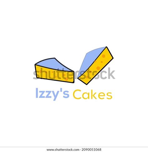 Izzys Cakes Shop Logo Design Stock Vector Royalty Free 2090051068