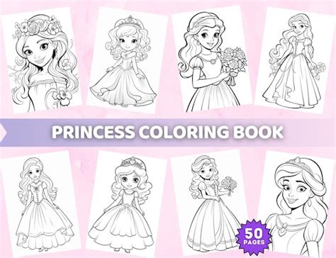 Livro De Colorir Princesas Para Imprimir - Desenhos De Princesas Da Disney Para Colorir Para Imprimir