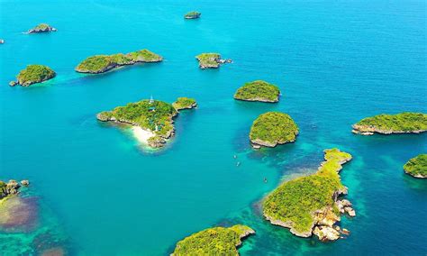 aerial view   islands  alaminos pangasinan rizal park
