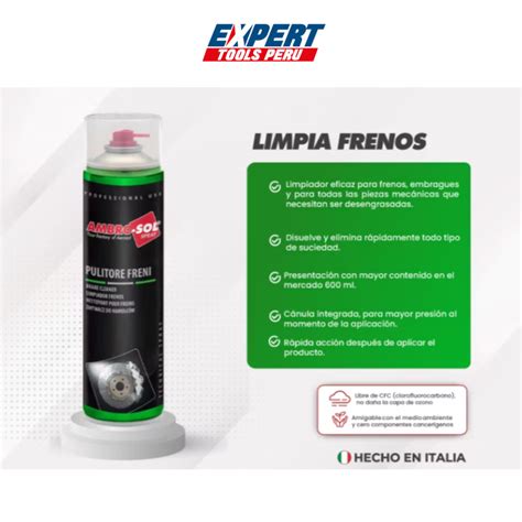 A472 LIMPIA FRENOS 600ML AMBRO SOL Expert Tools Perú