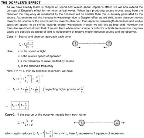 General Formula Of Doppler Effect In Light Waves