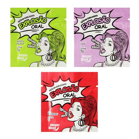 Explosão Oral Açúcar que explode na boca g Uva Hot Flowers Distribuidora Hot Flowers