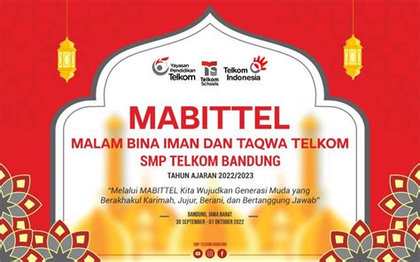 Rangkaian Kegiatan Mabittel Malam Bina Iman Dan Taqwa Telkom Smp