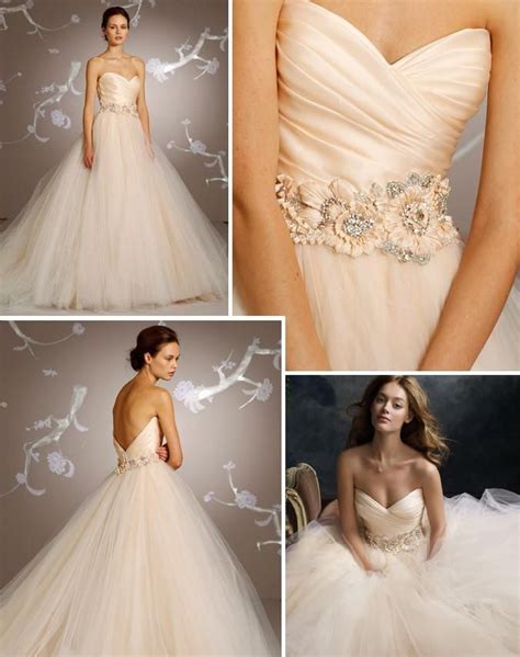 Lazaro Blush Wedding Dresses