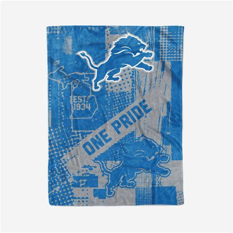 Offically Licensed Nfl 60 X 80 Raschel Throw Lions 21257487 Hsn