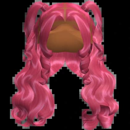 Curly Half Up Half Down Pigtails Hot Pink Roblox Item Rolimon S
