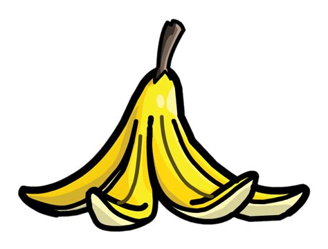 Banana Skin Draw Clipart Png Banana Peel Clipart Png Free | Images and ...