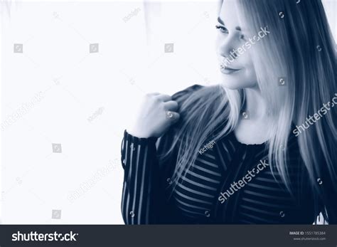 Sexy Blonde Tight Dress Beautiful Adult Stock Photo Shutterstock