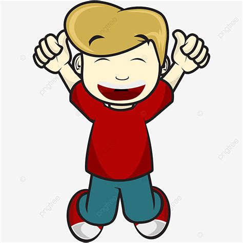 Gambar Ilustrasi Karakter Anak Yang Bahagia Emosi Senang Bahagia Png
