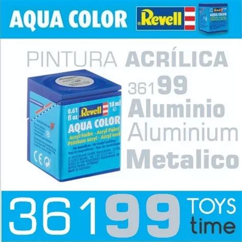 Pintura Revell Acrílica Metálico Color 361 99 Aluminio