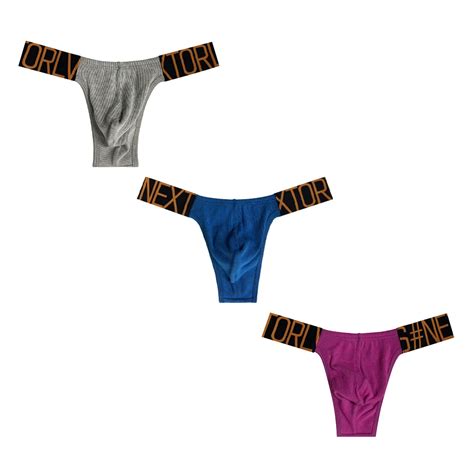 Tanga Sexy Gay Para Hombre Suspensorio Ropa Interior Lencer A Bragas Bikini Bolsa Convexa